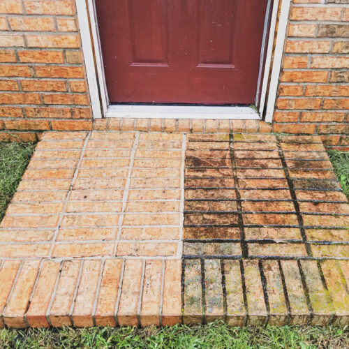 Power Washing Before and After