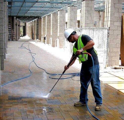 pressure-washing